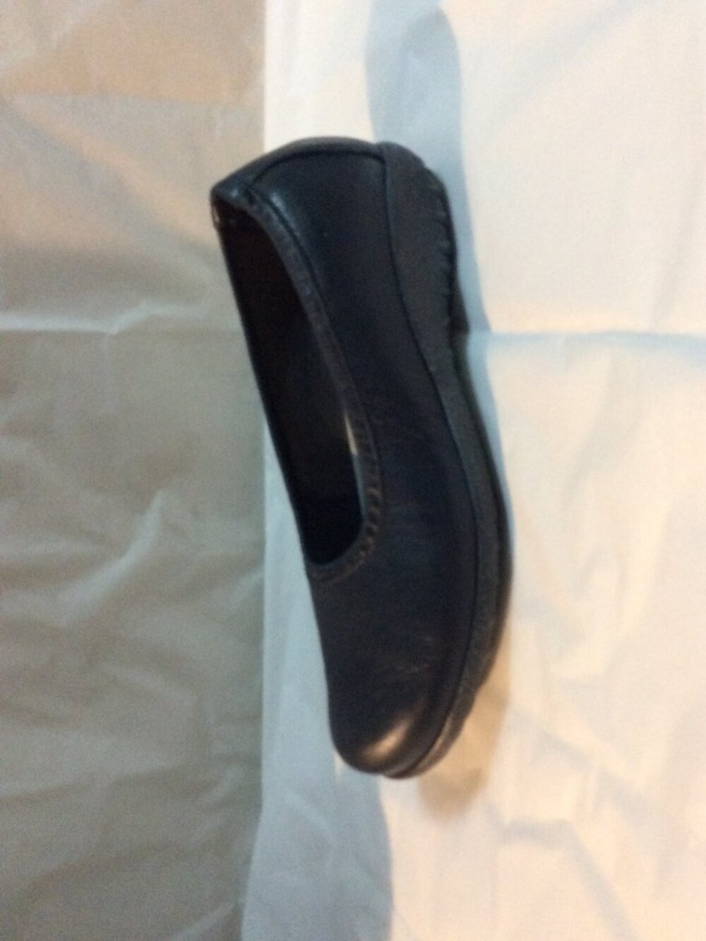 NAOT Leather Taupo Koru Slip On Ballet Flat Shoes Size 40